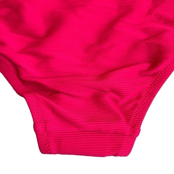 NWT J. Crew Ribbed-trim Hipster Full-coverage Bikini Bottom Dark Pink Sz S - Picture 8 of 14